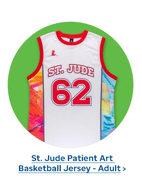 St. Jude Patient Art Basketball Jersey - Adult